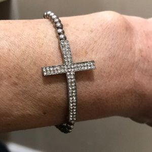 CZ Cross Bracelet